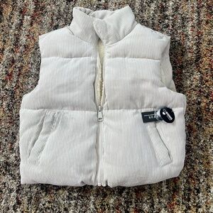 CI SONO Cream Corduroy Vest